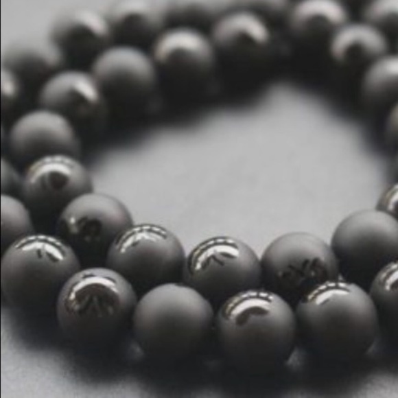 Onyx butterfly design & amazonite + lotus flower - Picture 5 of 8